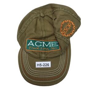 Acme Truck Line Inc Mens One Size Cap Adjustable Green Casual Esop Cotton